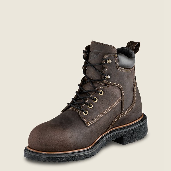 Bottes de Sécurité Red Wing - Dynaforce® - 6-Inch Insulated Waterproof Toe - Marron Foncé - Homme 91